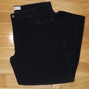 Mens pants 40x29 corduroy black St. John's BAY